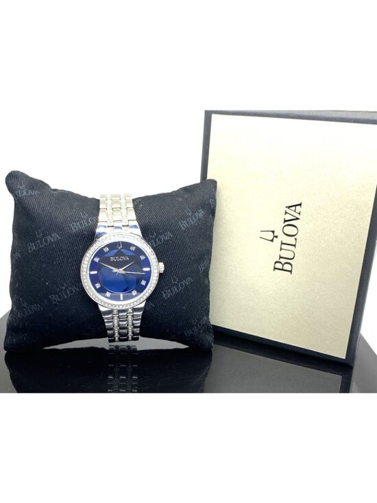 Bulova Women\'s Watch 96L276 Phantom Quartz Crystal Blue Dial Silver Steel 32mm main image 8